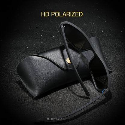 Sunglasses for Men - Polarized 5 Pack - Square Frame TAC Color Coated Lenses Anti-Glare UV - product detail view 4