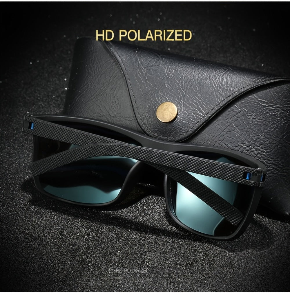 Sunglasses for Men - Polarized 5 Pack - Square Frame TAC Color Coated Lenses Anti-Glare UV - product detail view 8