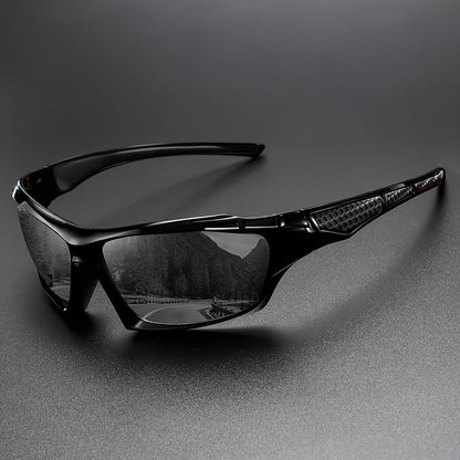 Sunglasses for Men - Polarized 5 Pack Wrap Around Rectangular Sport Cycling Driving UV - product detail view 5