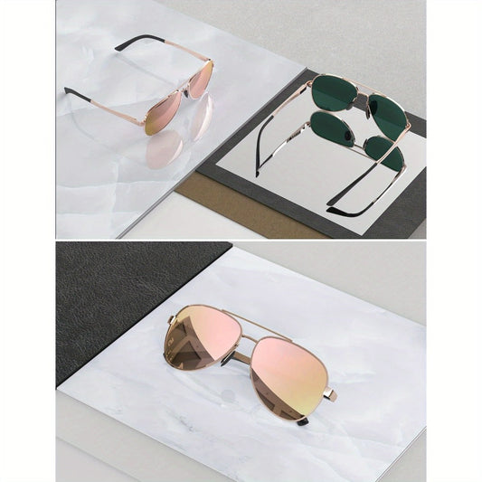 Sunglasses for Men - Polarized 59mm Unisex Mirrored & Non-Mirrored Driving Outdoor Eyewear for - product detail view 2