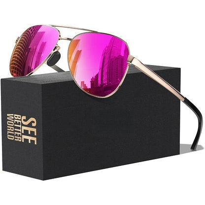 Sunglasses for Men - Polarized 59mm Unisex Mirrored & Non-Mirrored Driving Outdoor Eyewear for - product detail view 29