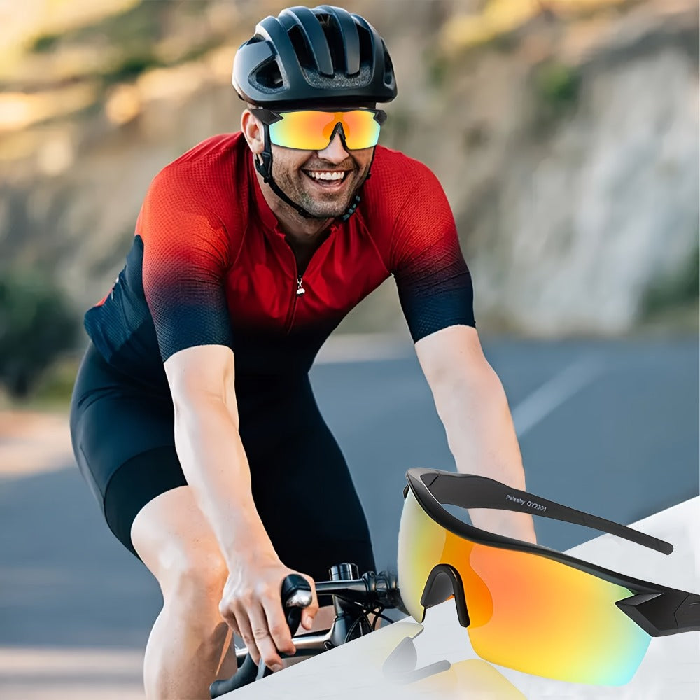 Sunglasses for Men - Polarized 6 Pack Ultra-Light PC Frame Unisex Anti-Glare Driving Eyewear - product detail view 3