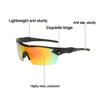 Sunglasses for Men - Polarized 6 Pack Ultra-Light PC Frame Unisex Anti-Glare Driving Eyewear - product detail view 8