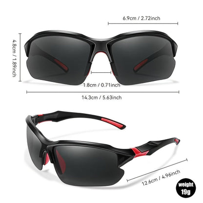 Sunglasses for Men - Polarized 7 Pairs Bulk Set UV400 Square Frame Sports Eyewear for Women - product detail view 4