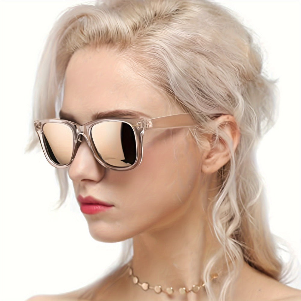 Sunglasses for Women - Polarized for , Anti-Glare Mirror Lenses, Trendy Fashion Shades with UV - product detail view 3