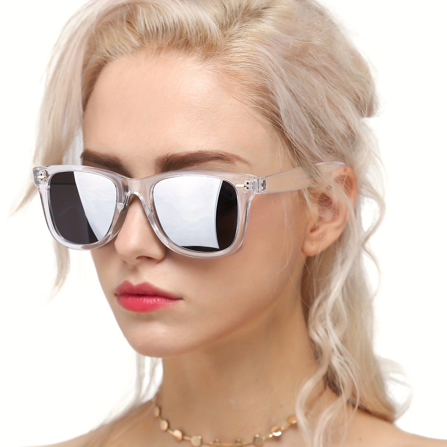 Sunglasses for Women - Polarized for , Anti-Glare Mirror Lenses, Trendy Fashion Shades with UV - product detail view 30