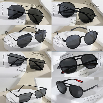 Sunglasses for Men - Polarized Bulk 6 Pack for & Women Classic UV400 Multi-Style Shades Set for - product detail view 5