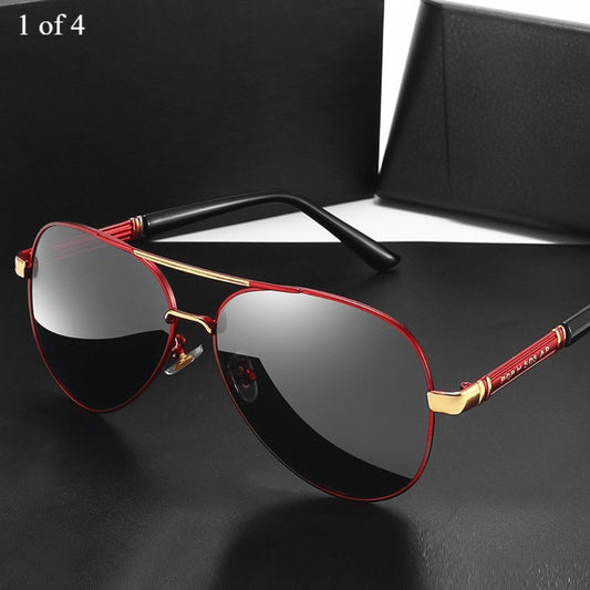 Sunglasses for Men - Polarized for Women - Double Bridge UV400 Protection Fashion Eyewear Anti - main product view