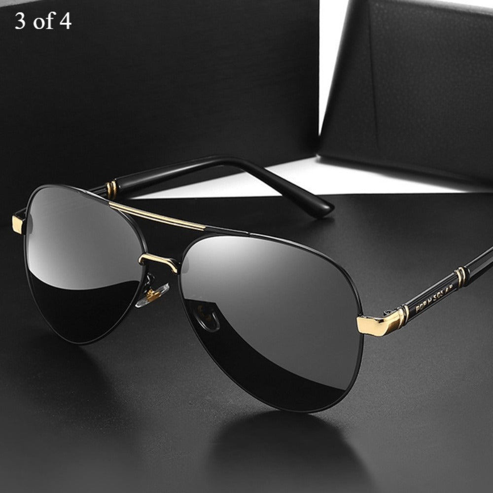 Sunglasses for Men - Polarized for Women - Double Bridge UV400 Protection Fashion Eyewear Anti - product detail view 4