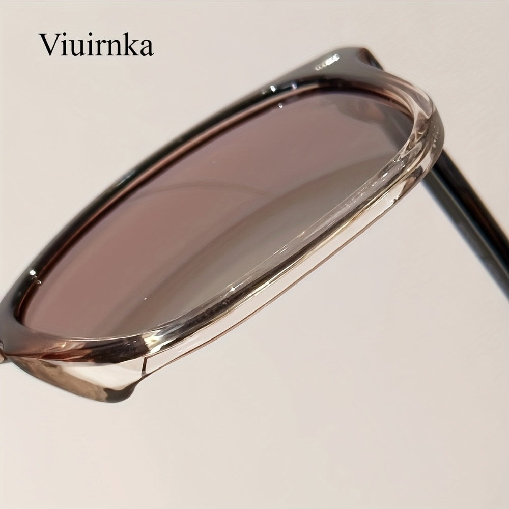 Sunglasses for Men - Polarized Driving Unisex Vintage Style UV400 Protection Gradient Tea Lens - product detail view 7
