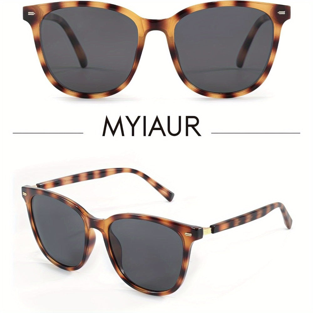 Sunglasses for Women - Polarized Mirrored Lens Large Oversized Frame UV Protection Trendy Fashion - product detail view 4