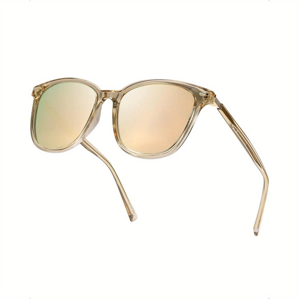 Sunglasses for Women - Polarized Mirrored Lens Large Oversized Frame UV Protection Trendy Fashion - product detail view 7
