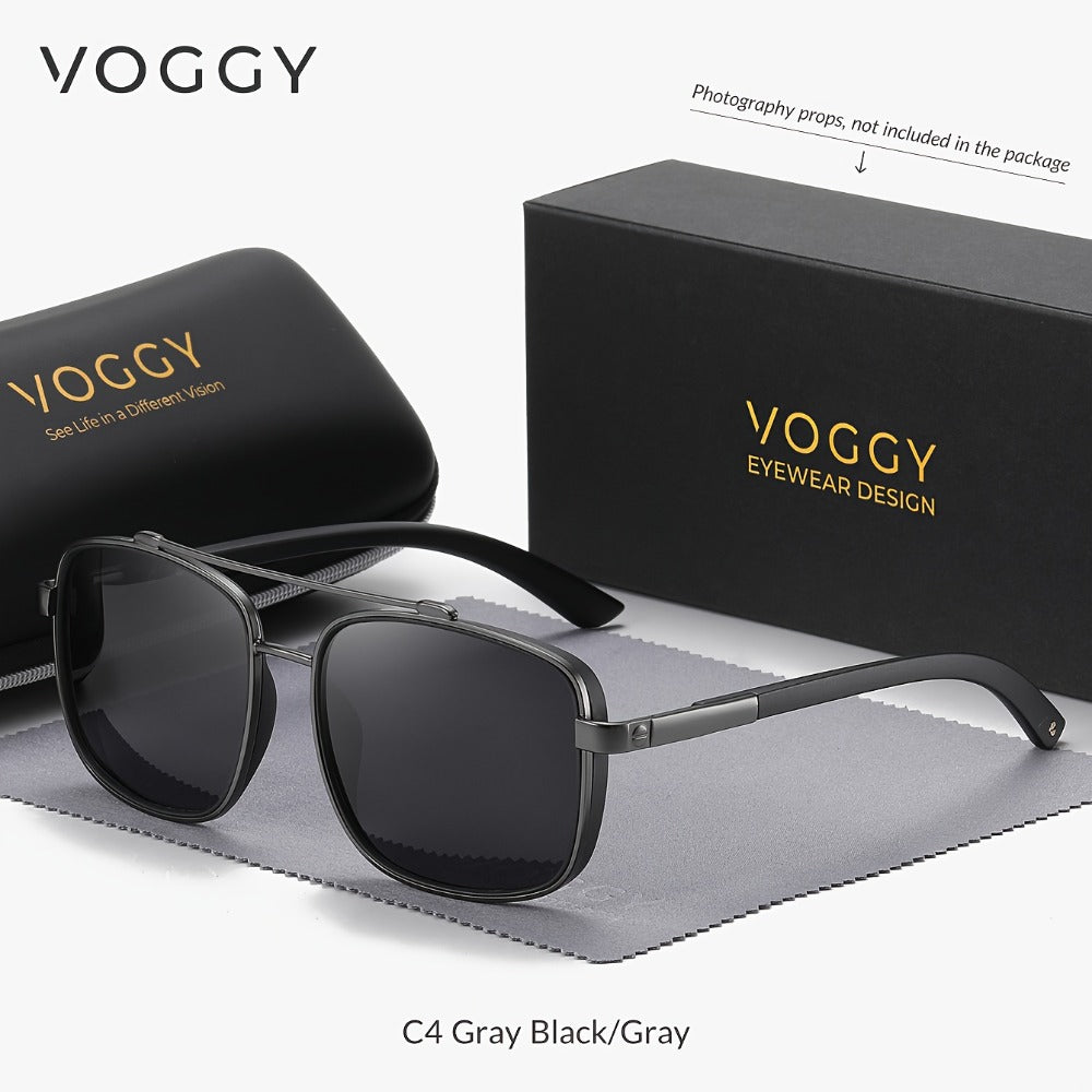 Sunglasses for Men - Polarized Pilot Women - Retro Aviator TR90 Metal Frame UV400 Protection - product detail view 7
