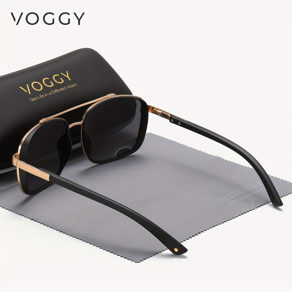 Sunglasses for Men - Polarized Pilot Women - Retro Aviator TR90 Metal Frame UV400 Protection - product detail view 8