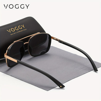Sunglasses for Men - Polarized Pilot Women - Retro Aviator TR90 Metal Frame UV400 Protection - product detail view 8