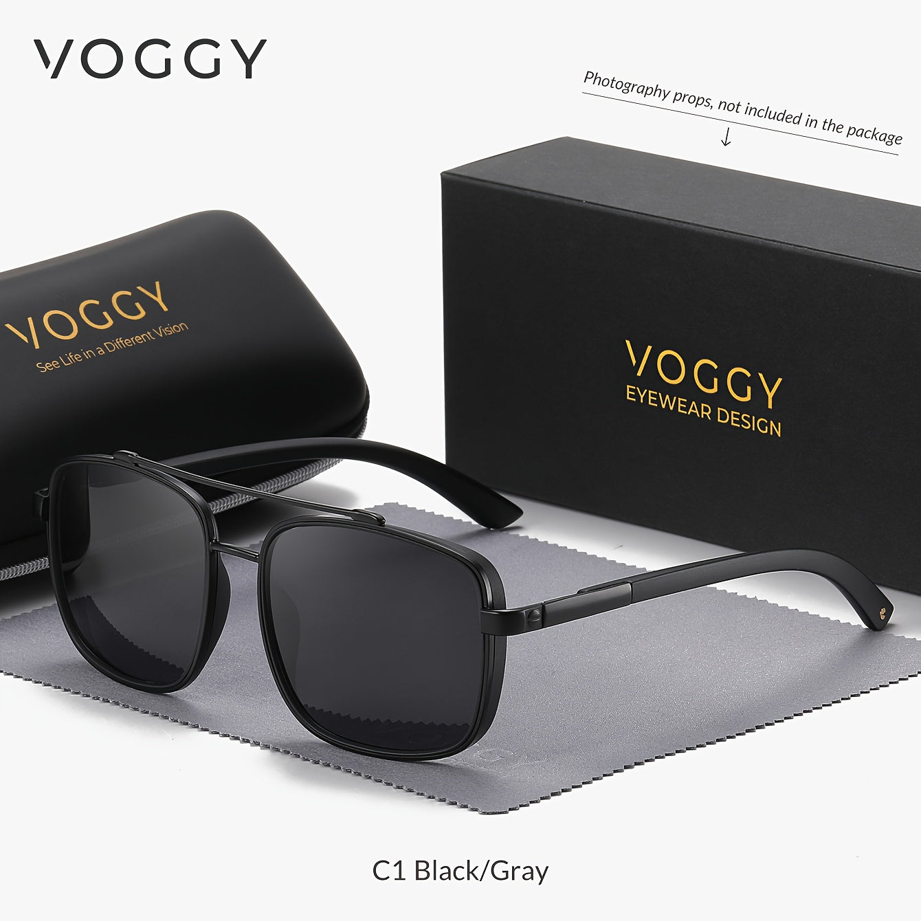 Sunglasses for Men - Polarized Pilot Women - Retro Aviator TR90 Metal Frame UV400 Protection - product detail view 15