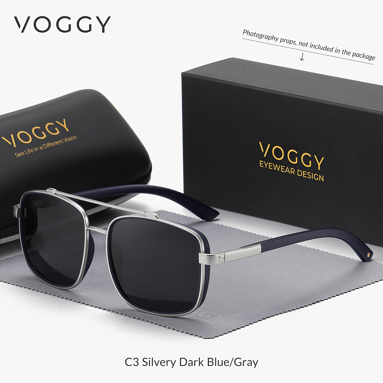 Sunglasses for Men - Polarized Pilot Women - Retro Aviator TR90 Metal Frame UV400 Protection - product detail view 16