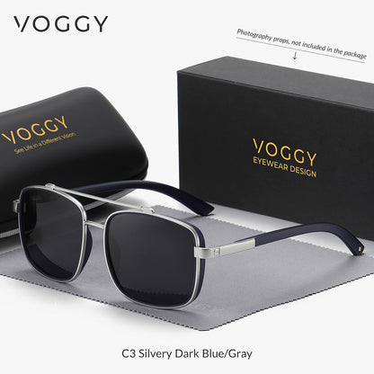 Sunglasses for Men - Polarized Pilot Women - Retro Aviator TR90 Metal Frame UV400 Protection - product detail view 16