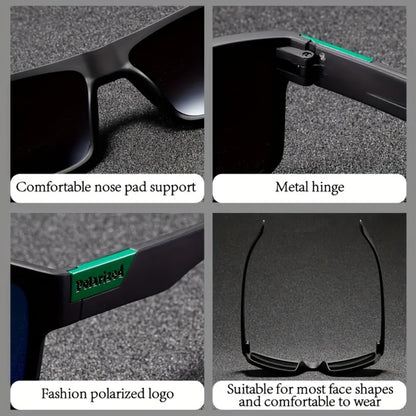 Sunglasses for Men - Polarized Set Couples 3 or 5 Pack - Retro Trendy PC Lens Metal Hinge - product detail view 6