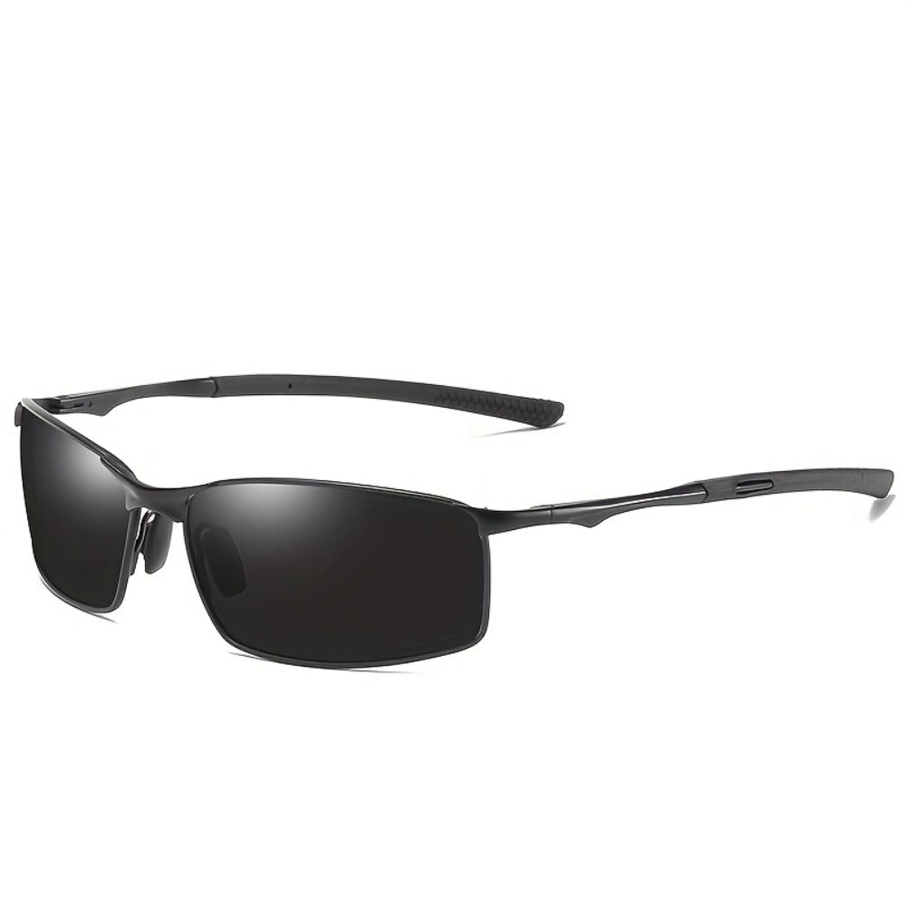 Sunglasses for Men - Polarized Sports Metal Frame UV400 Anti-Glare HD Driving Lenses - product detail view 5