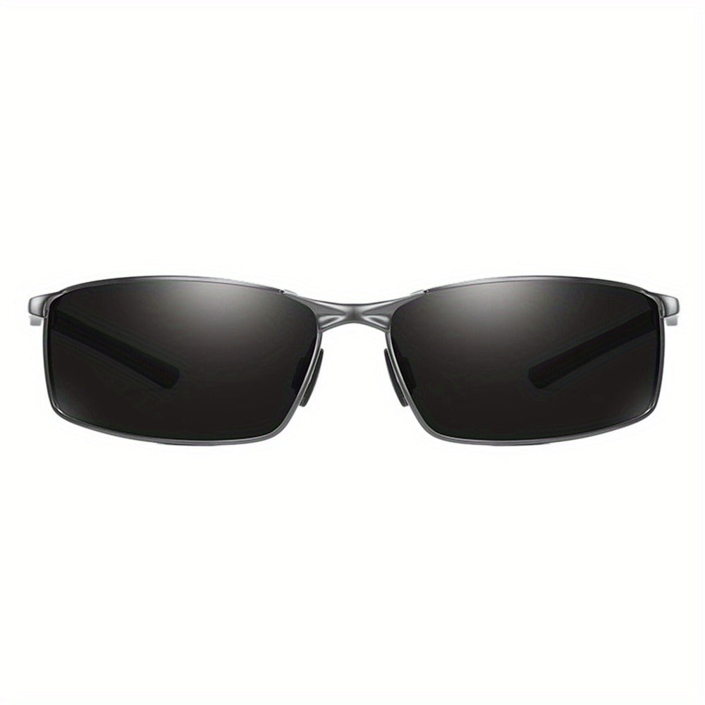 Sunglasses for Men - Polarized Sports Metal Frame UV400 Anti-Glare HD Driving Lenses - product detail view 11