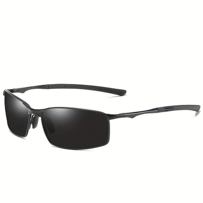 Sunglasses for Men - Polarized Sports Metal Frame UV400 Anti-Glare HD Driving Lenses - product detail view 13