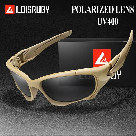 Sunglasses for Men - Polarized Sports UV400 - Lightweight PC Wrap Frame for Women, Anti-Glare - main product view