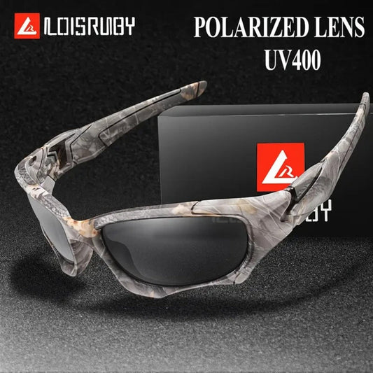 Sunglasses for Men - Polarized Sports UV400 - Lightweight PC Wrap Frame for Women, Anti-Glare - product detail view 2
