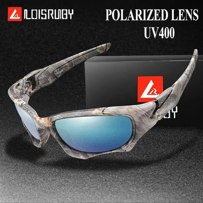 Sunglasses for Men - Polarized Sports UV400 - Lightweight PC Wrap Frame for Women, Anti-Glare - product detail view 3