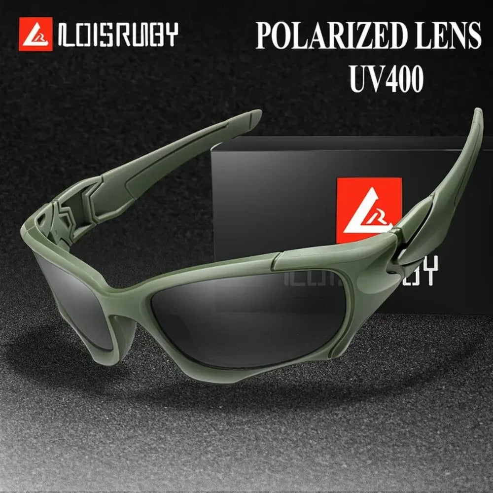 Sunglasses for Men - Polarized Sports UV400 - Lightweight PC Wrap Frame for Women, Anti-Glare - product detail view 4