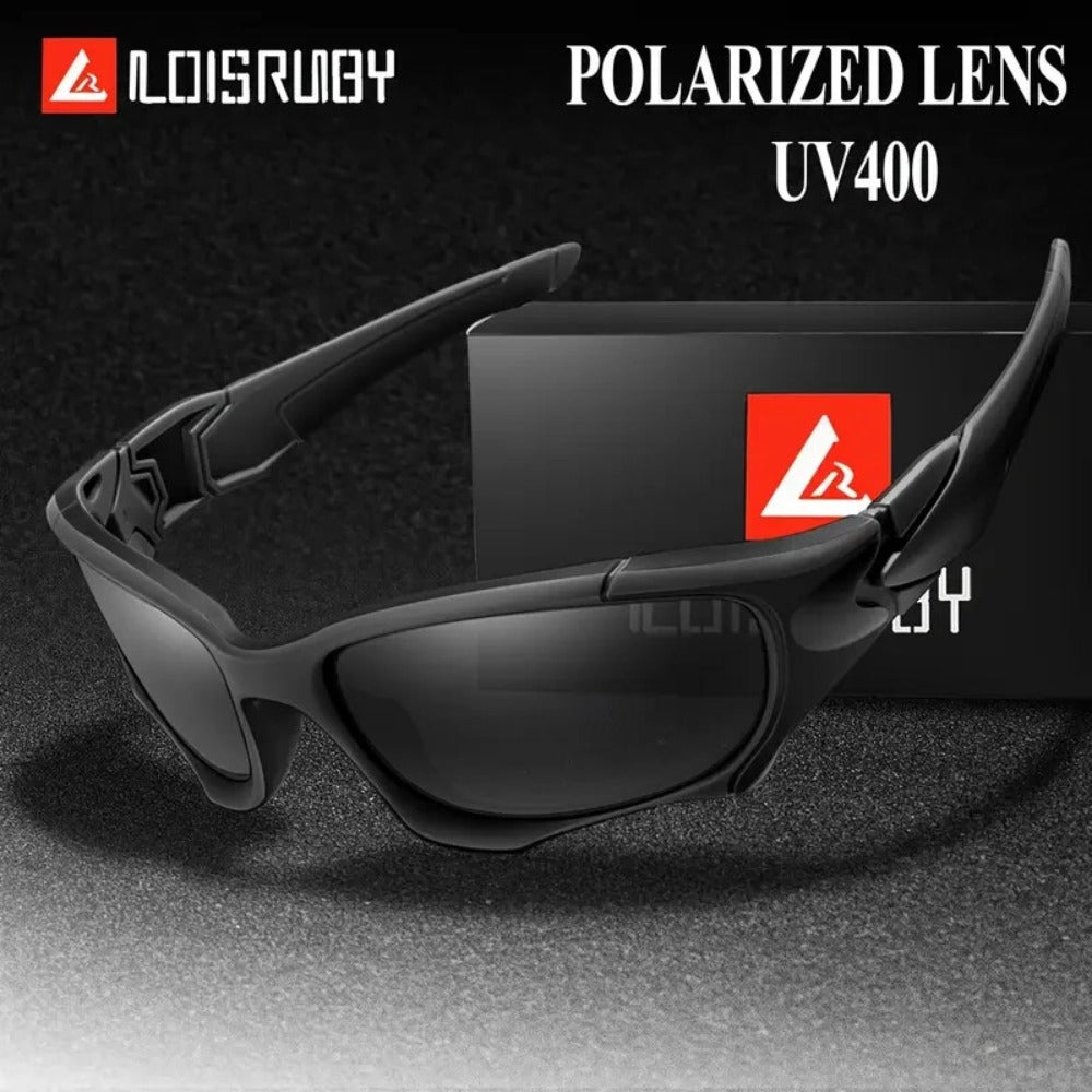 Sunglasses for Men - Polarized Sports UV400 - Lightweight PC Wrap Frame for Women, Anti-Glare - product detail view 5