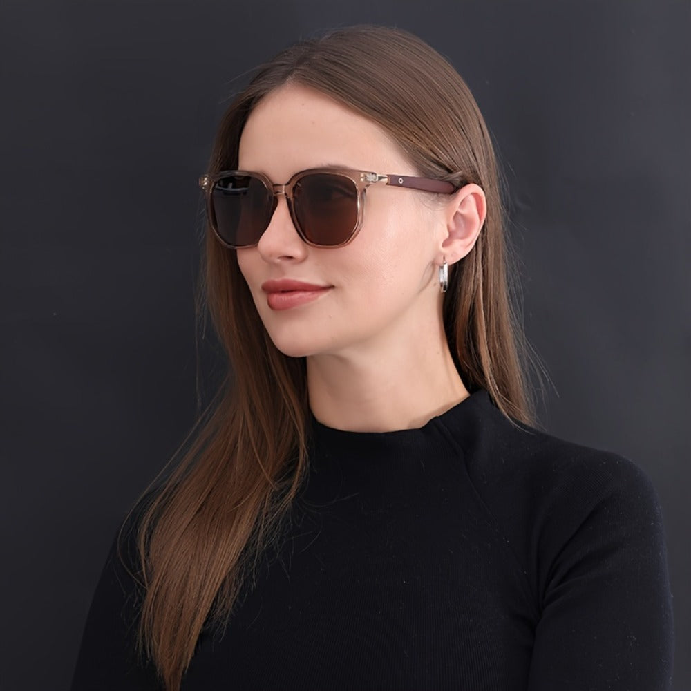 Sunglasses for Men - Polarized TR Frame for & Women Vintage Stud Detail Hybrid Spectacle Retro - product detail view 12