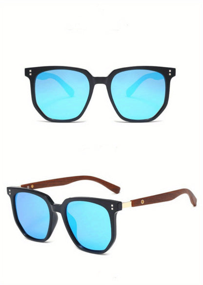 Sunglasses for Men - Polarized TR Frame for & Women Vintage Stud Detail Hybrid Spectacle Retro - product detail view 27