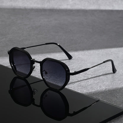 Sunglasses for Men - Polygonal for Women Geometric Frame Trendy Tinted Lenses Lightweight - product detail view 3