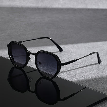 Sunglasses for Men - Polygonal for Women Geometric Frame Trendy Tinted Lenses Lightweight - product detail view 9