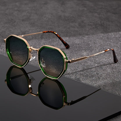 Sunglasses for Men - Polygonal for Women Geometric Frame Trendy Tinted Lenses Lightweight - product detail view 13
