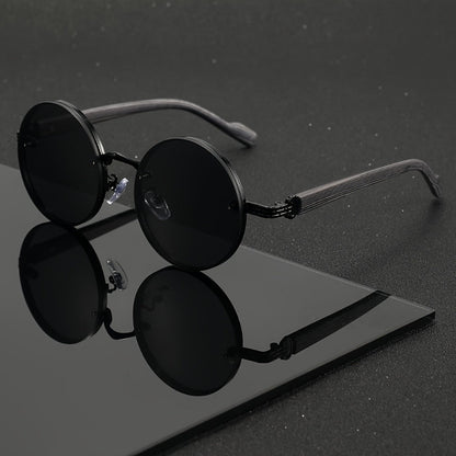 Sunglasses for Men - Retro Woodgrain UV400 for Women & Vintage Lightweight Unisex Frame - main product view