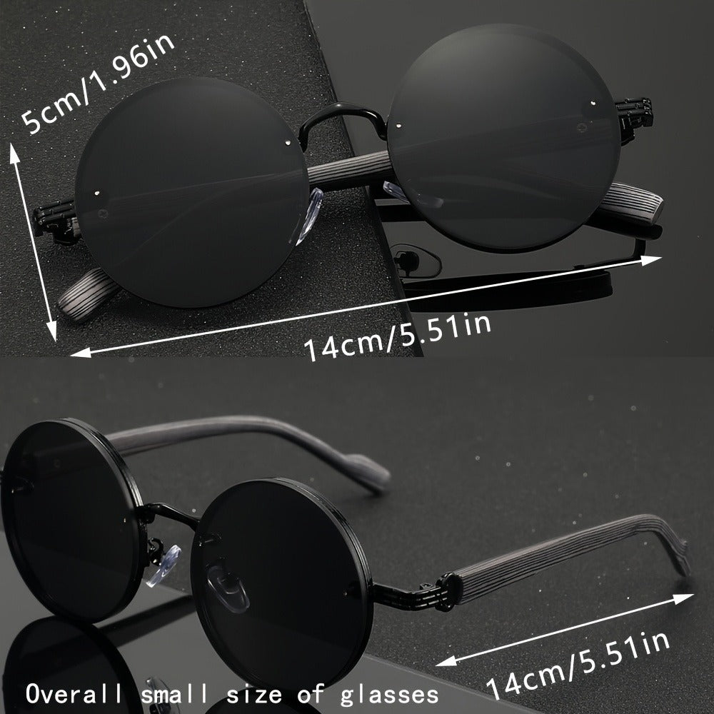 Sunglasses for Men - Retro Woodgrain UV400 for Women & Vintage Lightweight Unisex Frame - product detail view 2