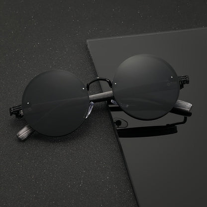 Sunglasses for Men - Retro Woodgrain UV400 for Women & Vintage Lightweight Unisex Frame - product detail view 4