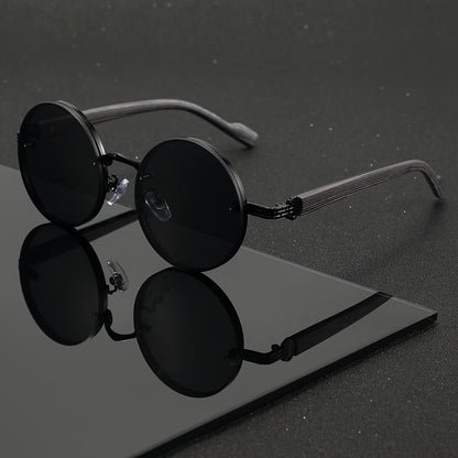 Sunglasses for Men - Retro Woodgrain UV400 for Women & Vintage Lightweight Unisex Frame - product detail view 9