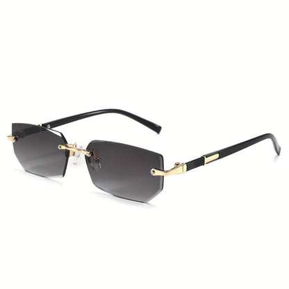 Sunglasses for Men - Rimless 5 Pack Women Frameless Gradient Tinted Lens Lightweight No-Frame - product detail view 2