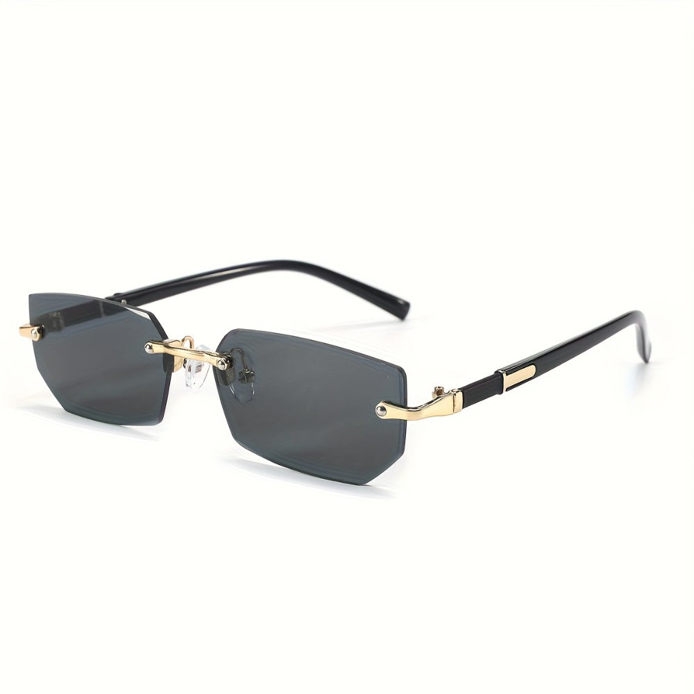Sunglasses for Men - Rimless 5 Pack Women Frameless Gradient Tinted Lens Lightweight No-Frame - product detail view 6