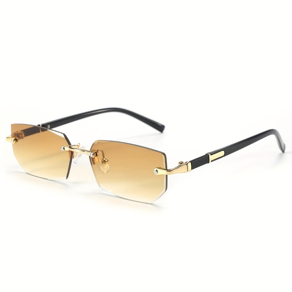 Sunglasses for Men - Rimless 5 Pack Women Frameless Gradient Tinted Lens Lightweight No-Frame - product detail view 7