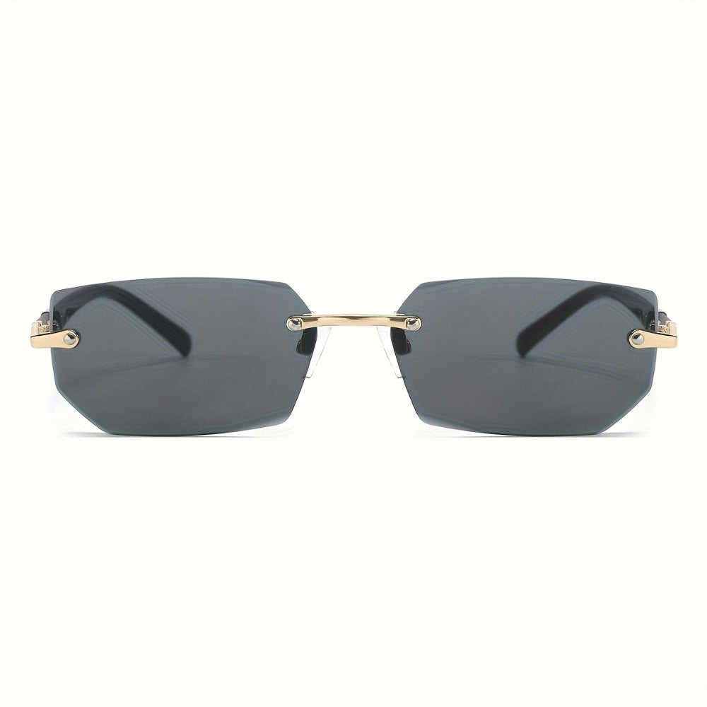 Sunglasses for Men - Rimless 5 Pack Women Frameless Gradient Tinted Lens Lightweight No-Frame - product detail view 8