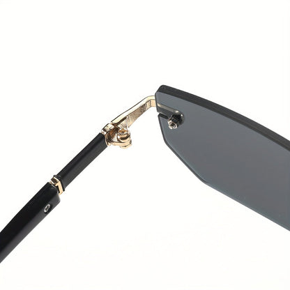Sunglasses for Men - Rimless 5 Pack Women Frameless Gradient Tinted Lens Lightweight No-Frame - product detail view 9