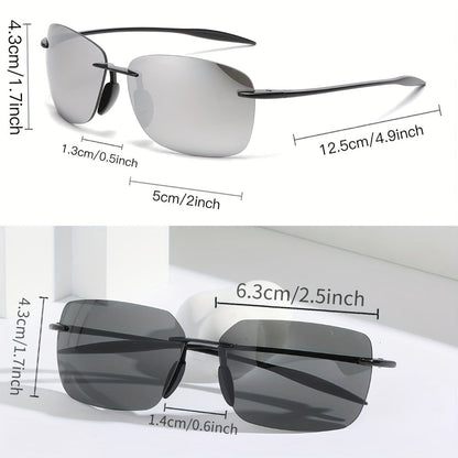 Sunglasses for Men - 's Polarized Bulk Pack 3 or 6 Pairs UV400 Anti-Glare HD Lenses - product detail view 2