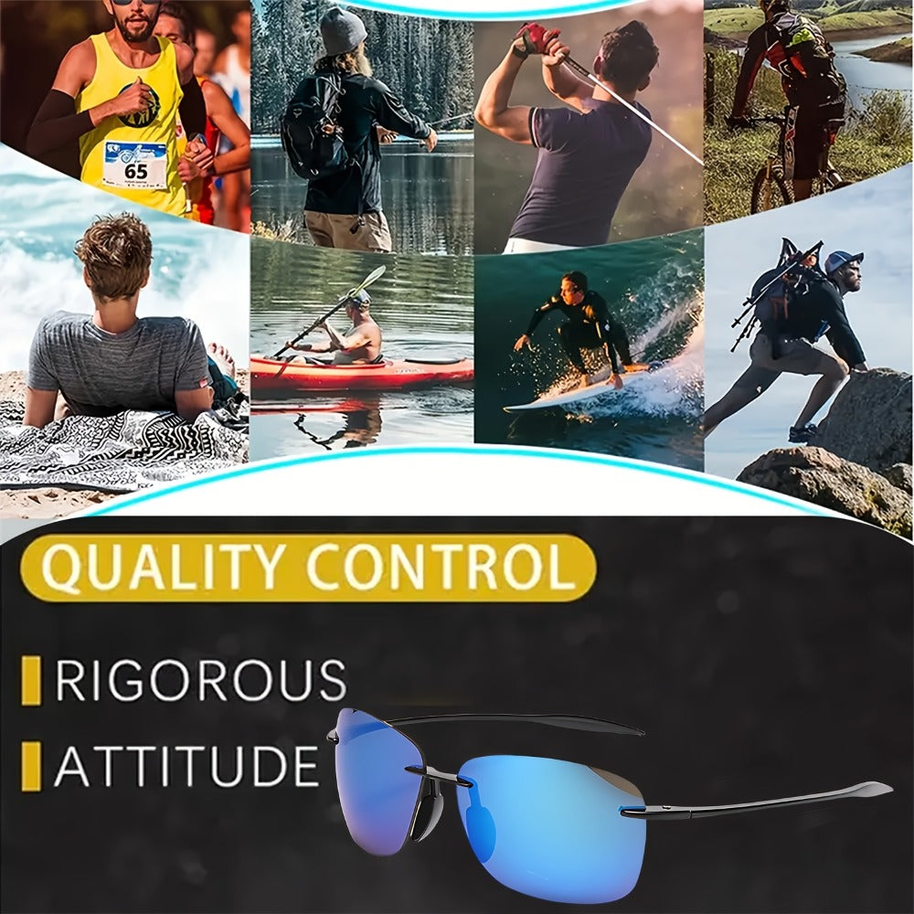 Sunglasses for Men - 's Polarized Bulk Pack 3 or 6 Pairs UV400 Anti-Glare HD Lenses - product detail view 4