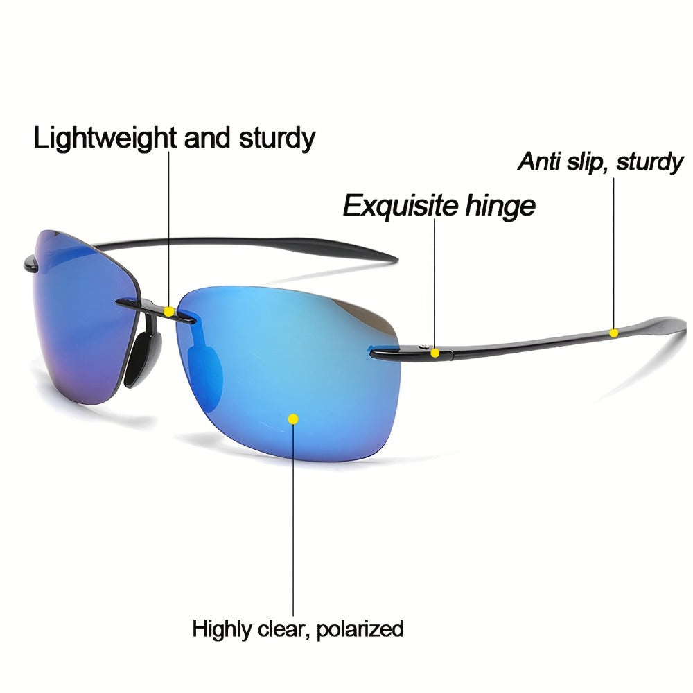 Sunglasses for Men - 's Polarized Bulk Pack 3 or 6 Pairs UV400 Anti-Glare HD Lenses - product detail view 11