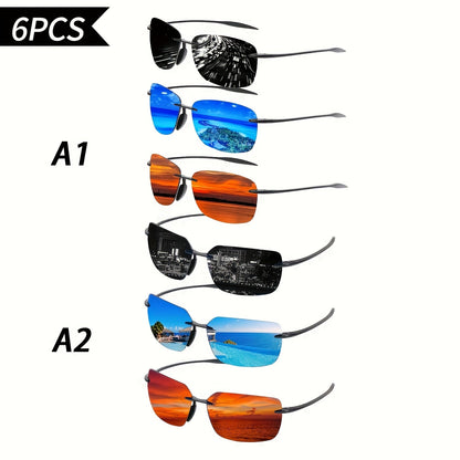 Sunglasses for Men - 's Polarized Bulk Pack 3 or 6 Pairs UV400 Anti-Glare HD Lenses - product detail view 15