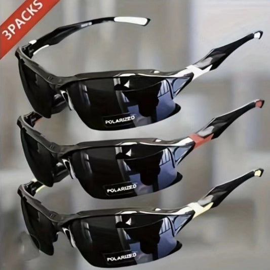 Sunglasses for Men - Sport Polarized Half Frame Lightweight UV Protection for Women Skiing - main product view